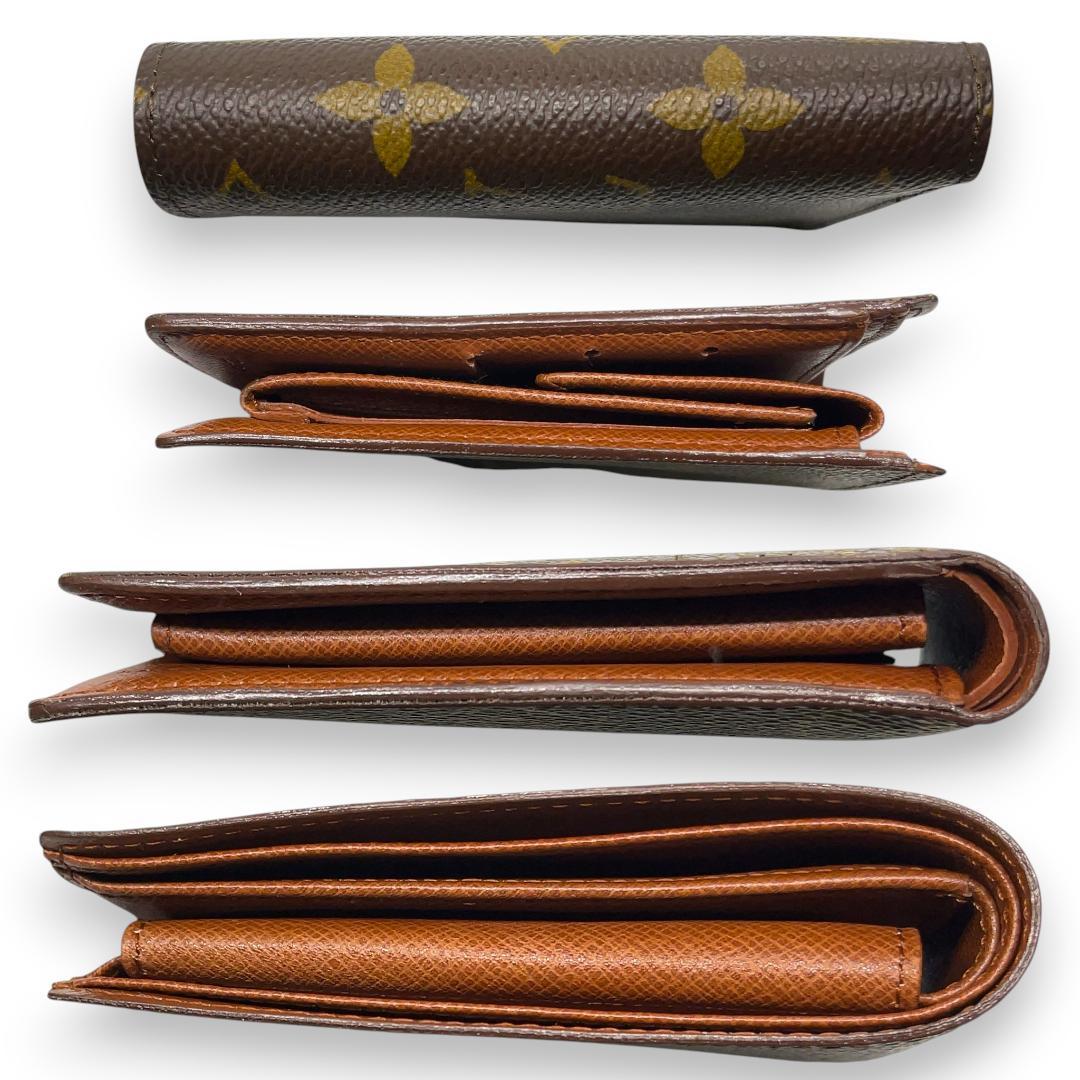 【極美品】ルイヴィトン 二つ折り財布 ポルトフォイユ マルコ モノグラム 箱付