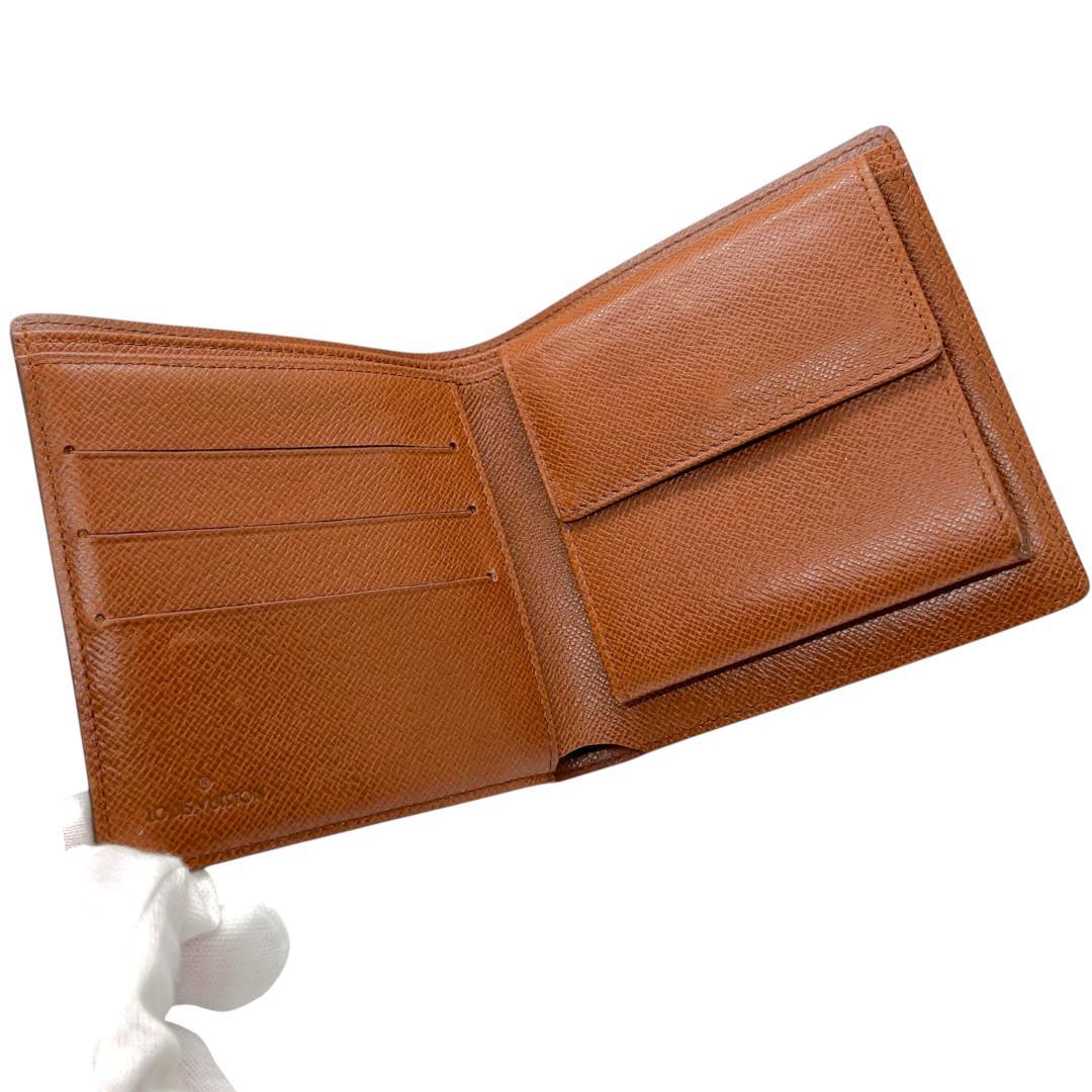 【極美品】ルイヴィトン 二つ折り財布 ポルトフォイユ マルコ モノグラム 箱付