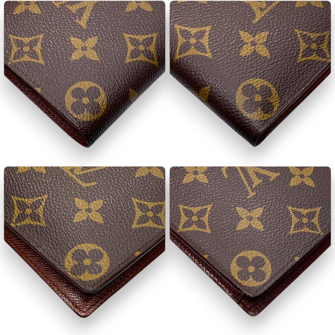 【極美品】ルイヴィトン 二つ折り財布 ポルトフォイユ マルコ モノグラム 箱付