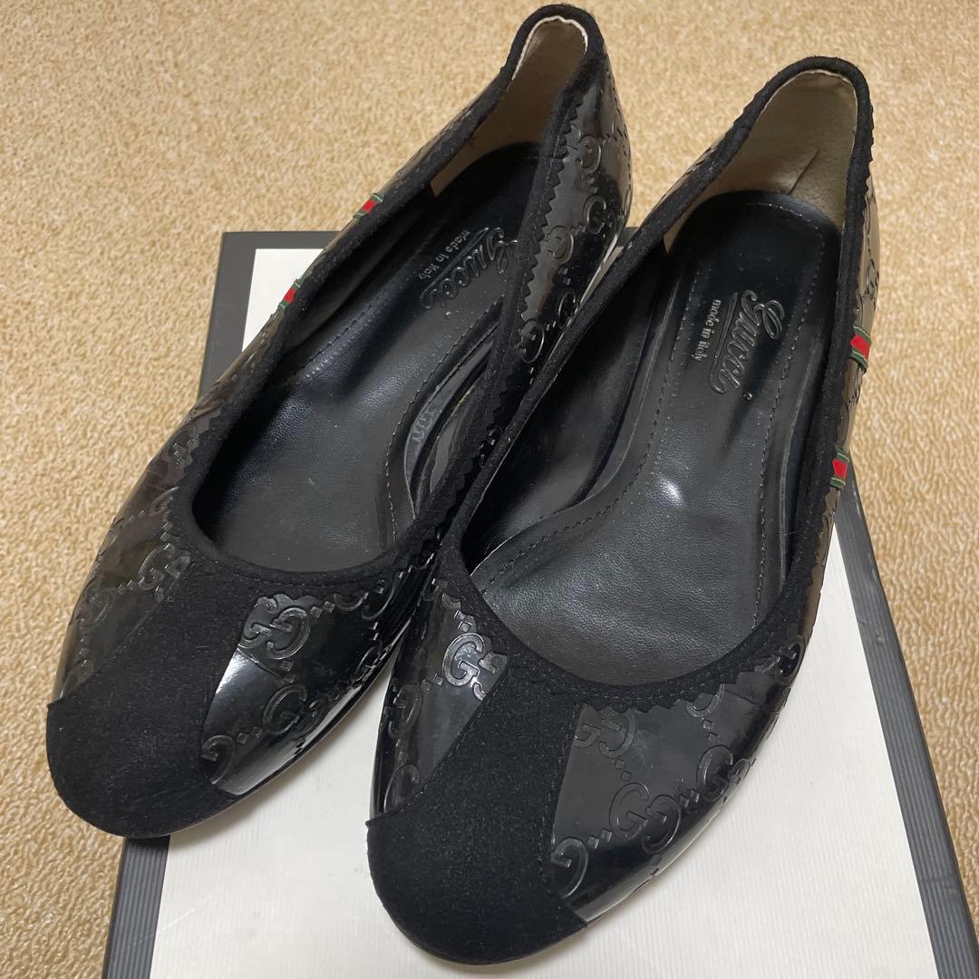 期間限定）GUCCI グッチ フラットシューズ　37 1/2