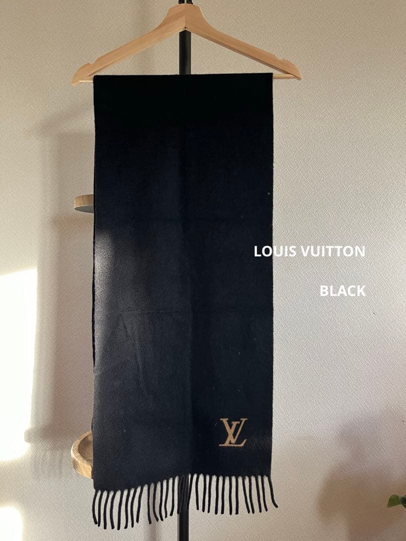 【LOUIS VUITTON】カシミヤ マフラー ※男女兼用可　【美品】