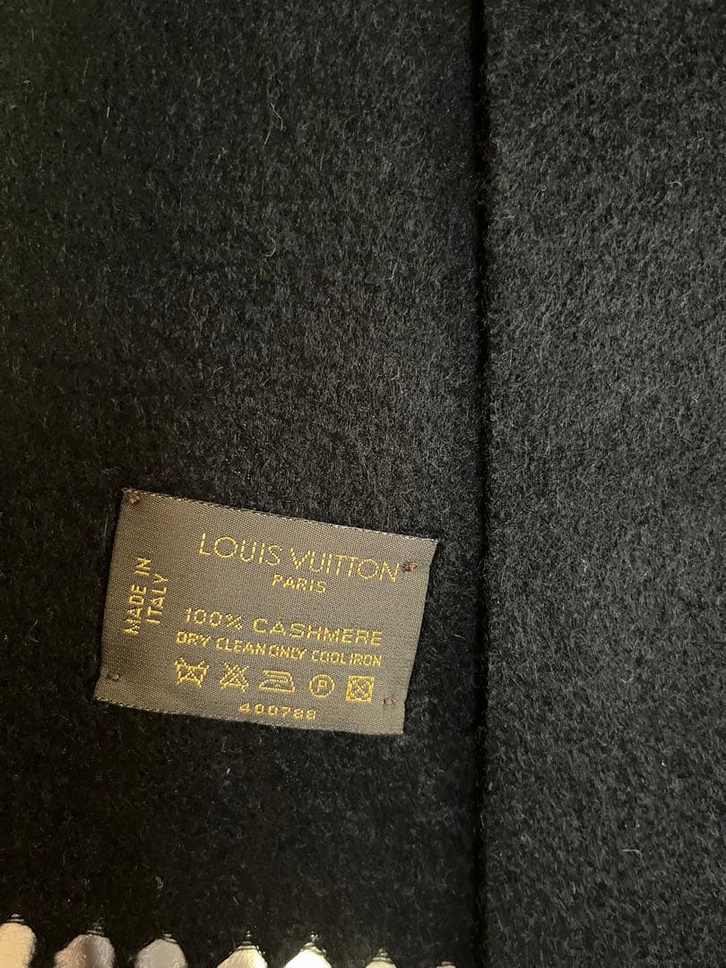【LOUIS VUITTON】カシミヤ マフラー ※男女兼用可　【美品】