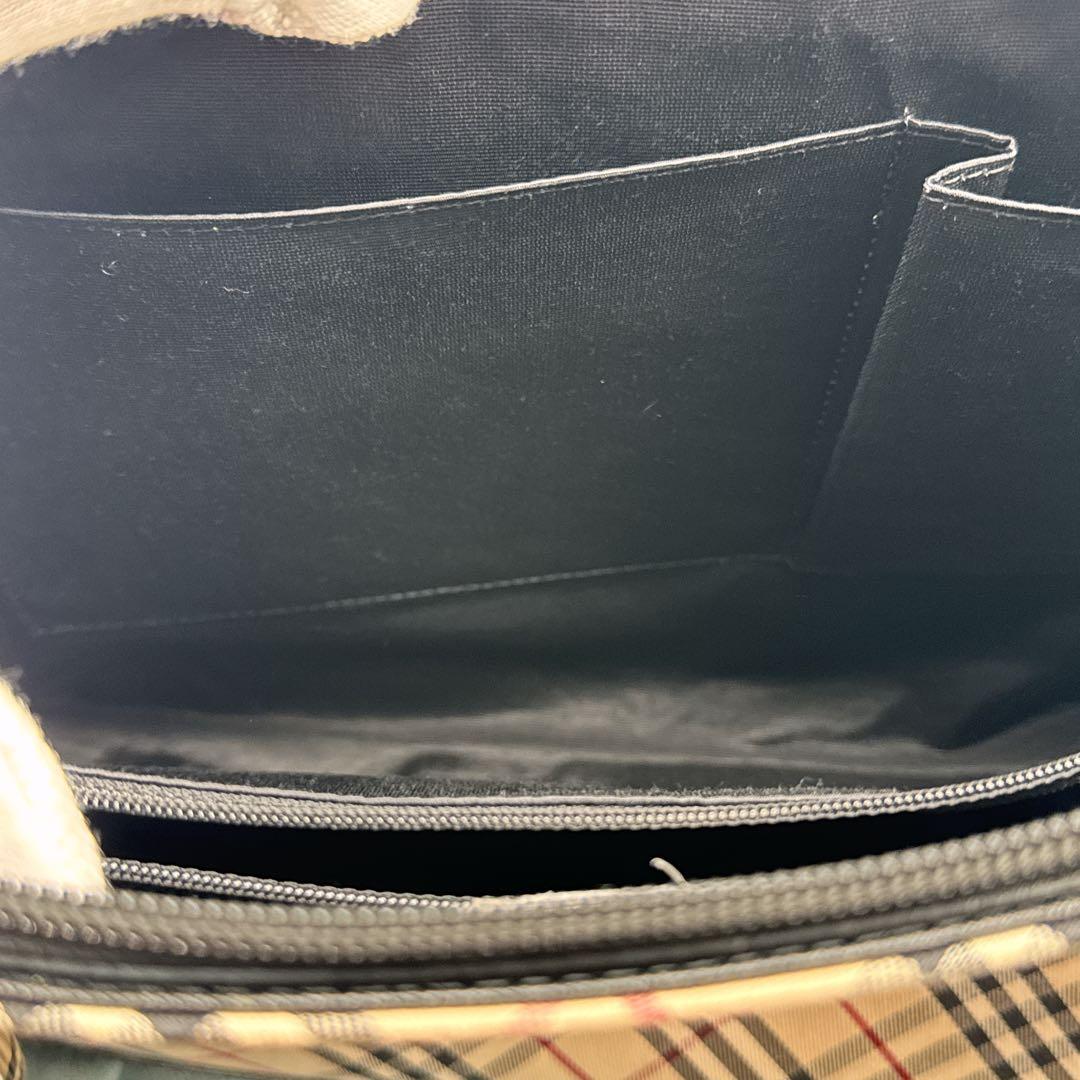 希少✨BURBERRY　バーバリー　トートバッグ　ノバチェック サフィアノレザー