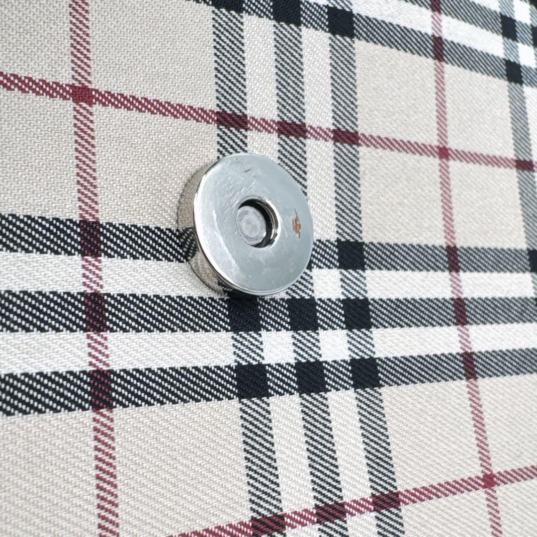 希少✨BURBERRY　バーバリー　トートバッグ　ノバチェック サフィアノレザー