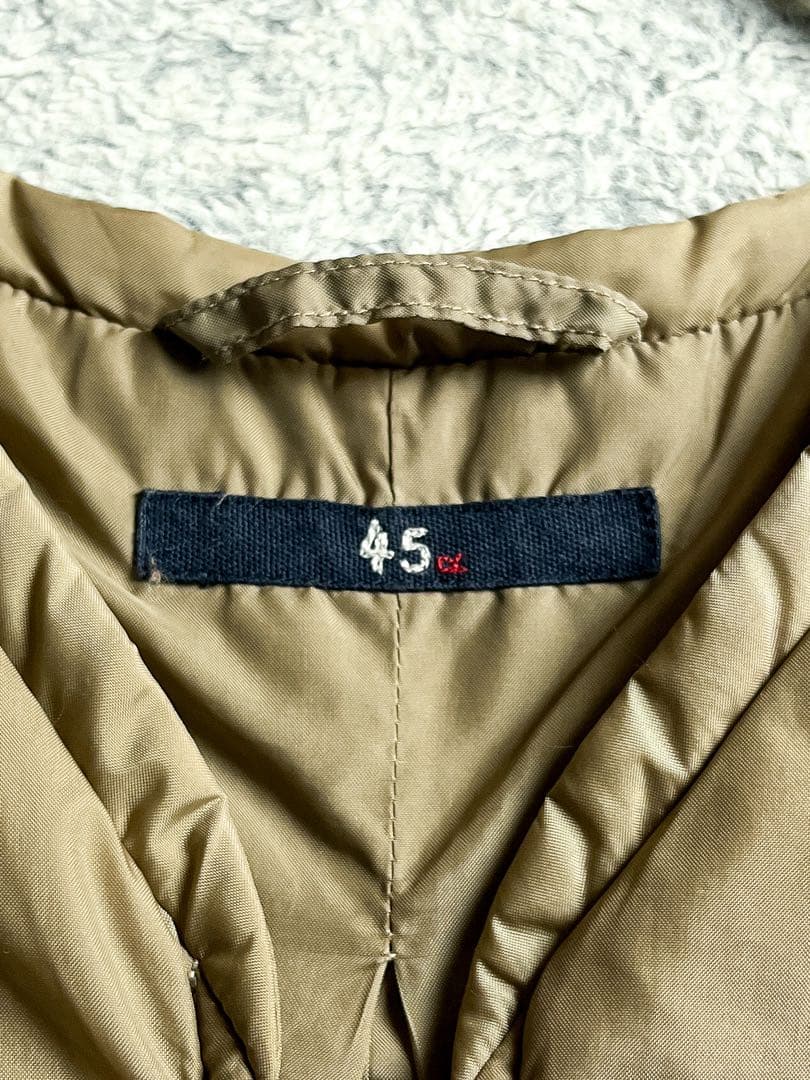 美品【45R】45rpm 中綿キルティング フレアシルエット ナイロンベスト 2