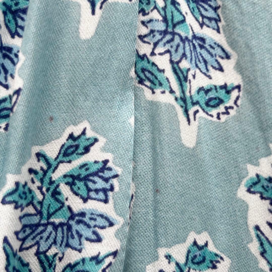 美品✨ ヌキテパ 2024年 モダールサテンフラワーツリープリント ヨークドレス