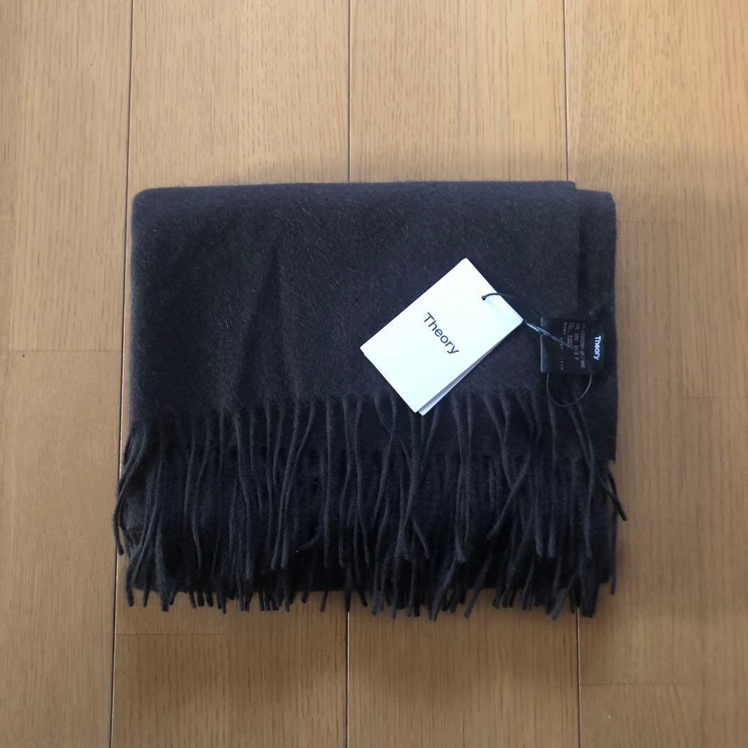 セオリー　カシミヤ　ストール　ダークブラウン　新品未使用