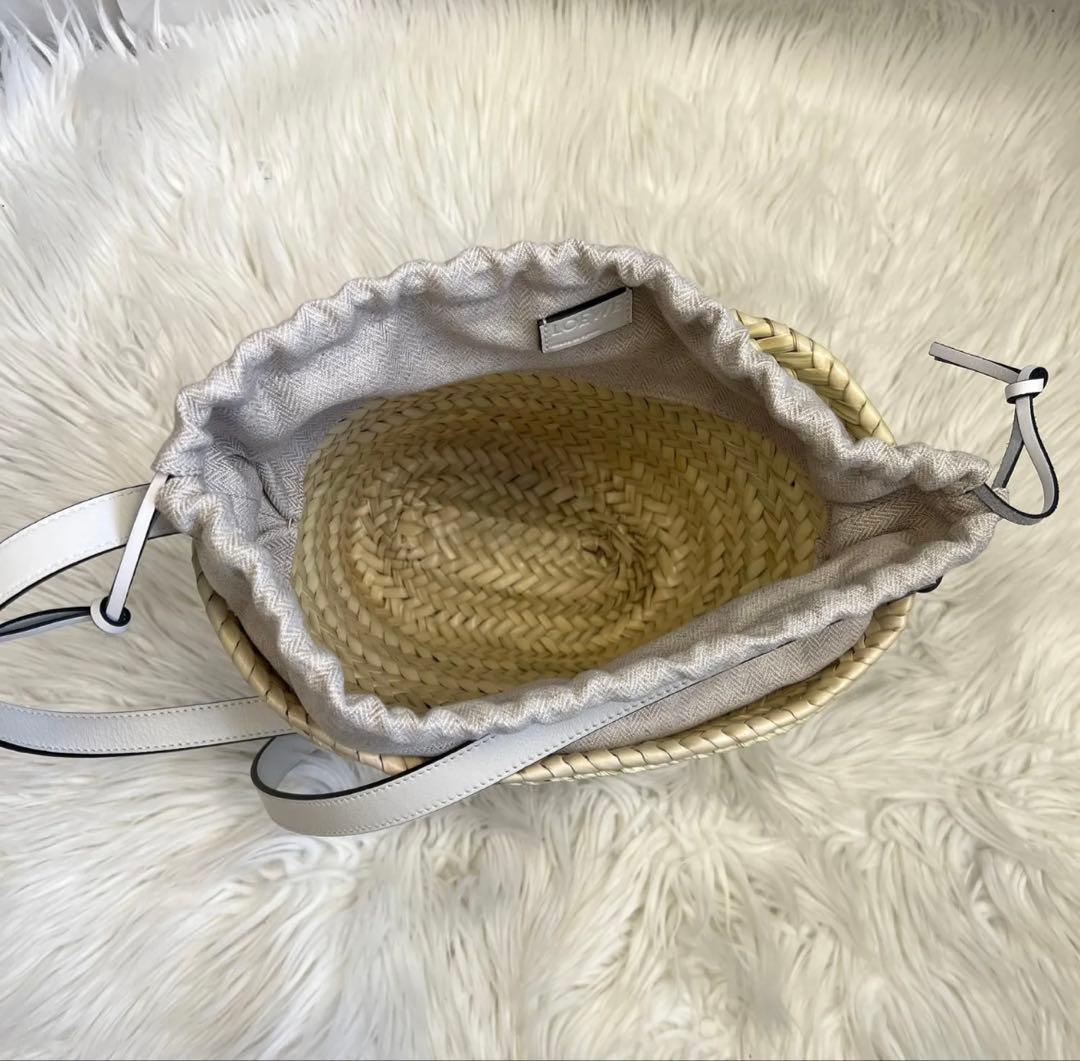 LOEWE かごバッグ ナチュラル　ヤシの葉