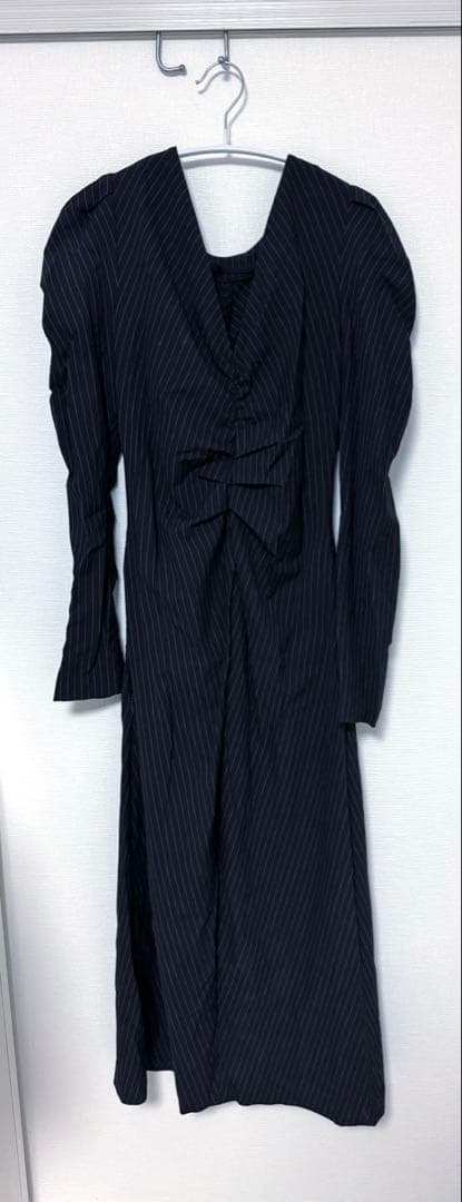 FRAY I.D パフスリーブシャーリングワンピース