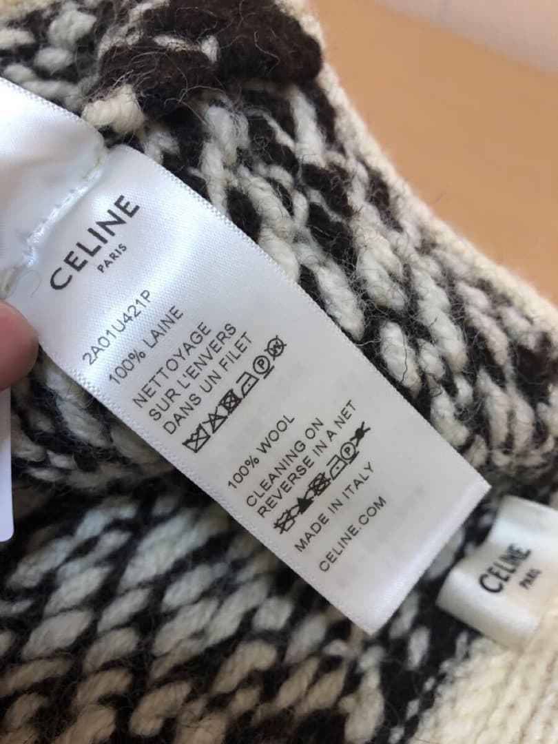 正規品　CELINE セリーヌ ニットハット 2A01U421P