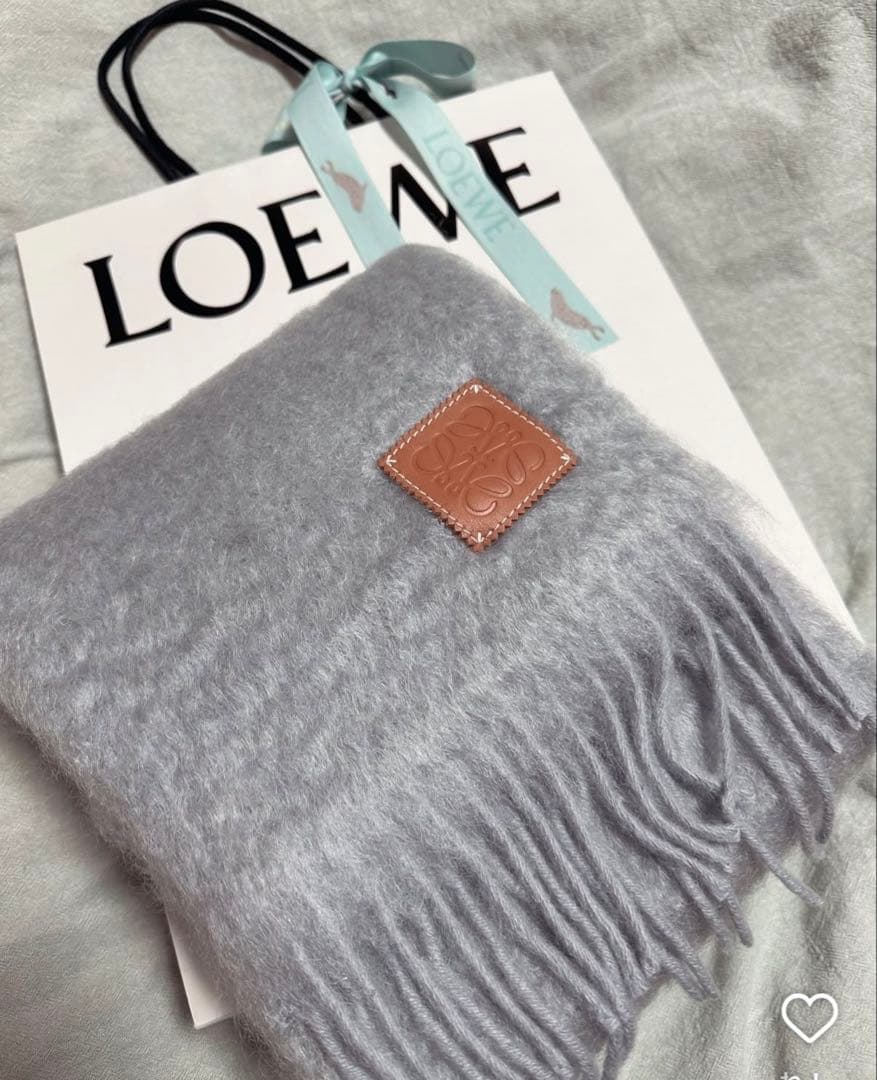 < LOEWE > ロエベ・スカーフ(ウール＆モヘア）新品未使用