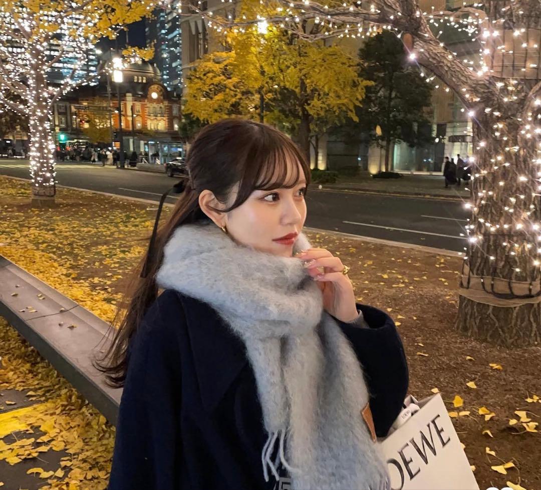 < LOEWE > ロエベ・スカーフ(ウール＆モヘア）新品未使用