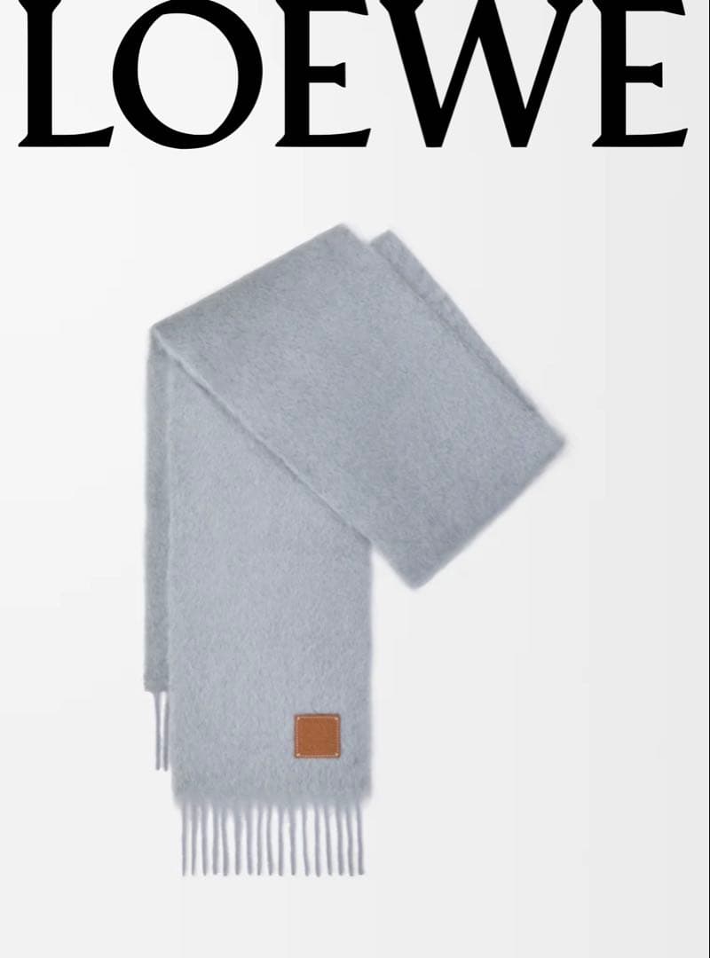 < LOEWE > ロエベ・スカーフ(ウール＆モヘア）新品未使用