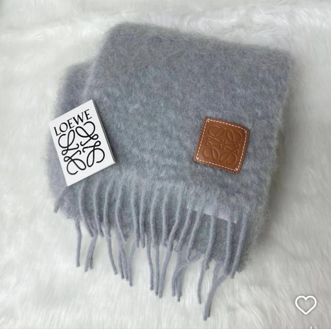 < LOEWE > ロエベ・スカーフ(ウール＆モヘア）新品未使用