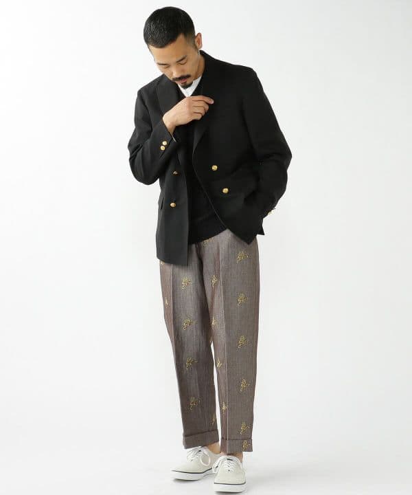 ビームス+　ブレザー　4B Double Breasted Blazerl　L