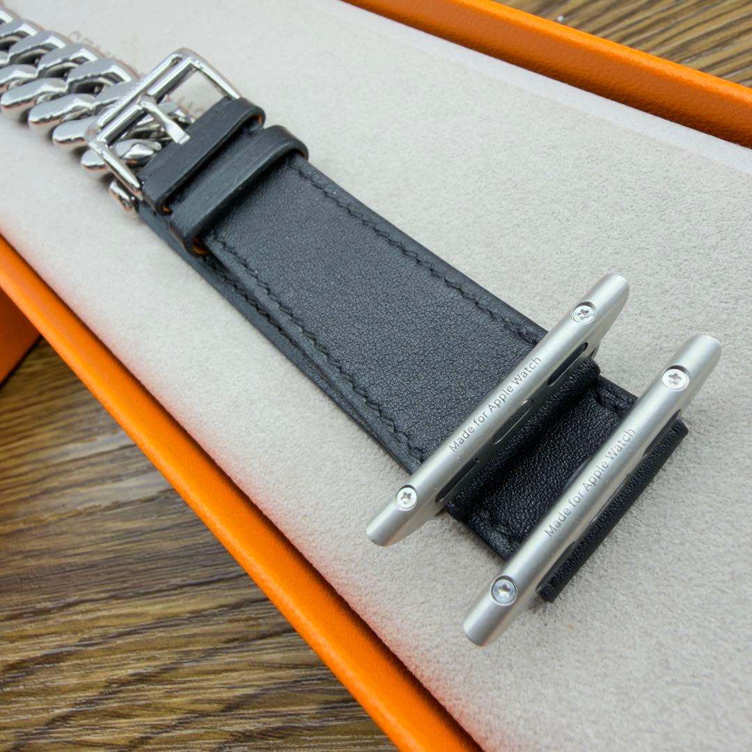 3133 希少品　Apple Watch エルメス　グルメットメタル　二重バンド