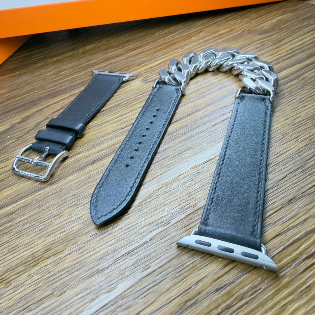 3133 希少品　Apple Watch エルメス　グルメットメタル　二重バンド