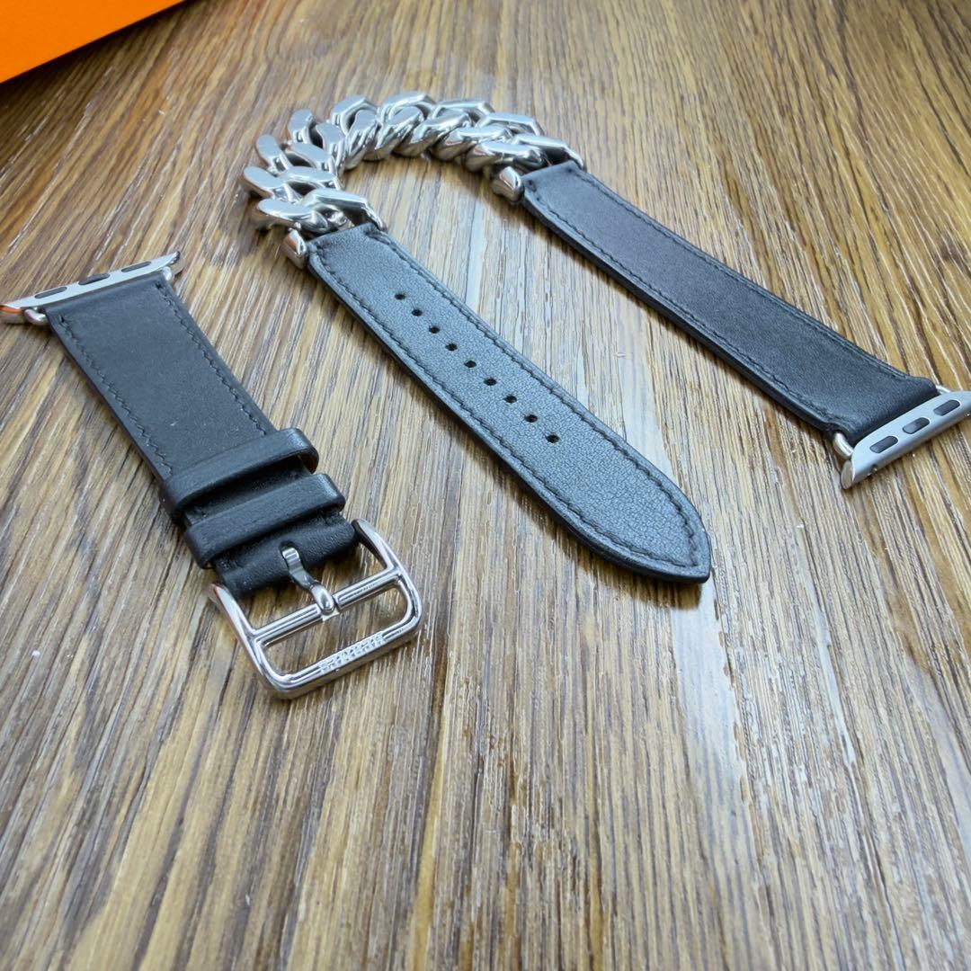 3133 希少品　Apple Watch エルメス　グルメットメタル　二重バンド