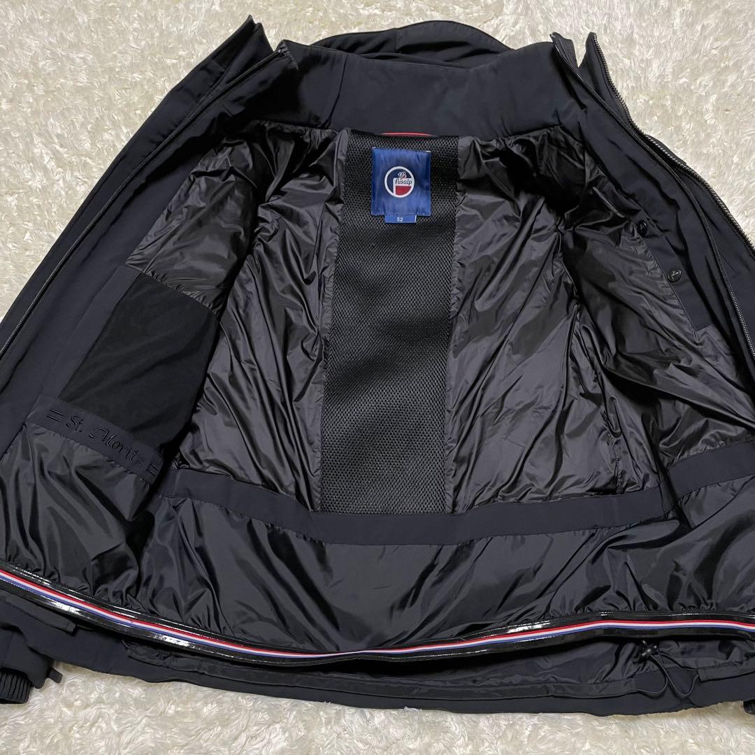 【美品】fusalp フード付き　ダウン　 ブラック　コート　防水コート　極暖