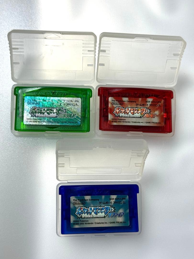 ポケモン ルビー、サファイア、エメラルド ３点セット