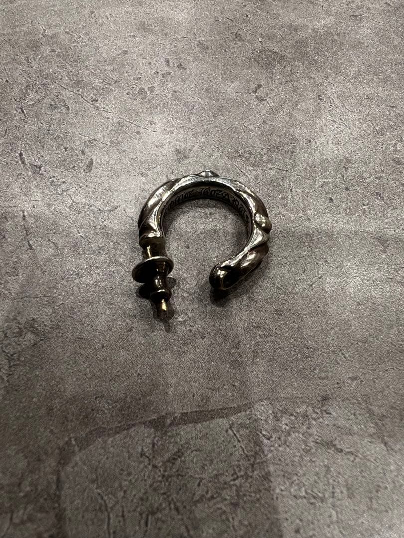 だっくす　クロムハーツ　フープスクロール　ピアス(片耳用)