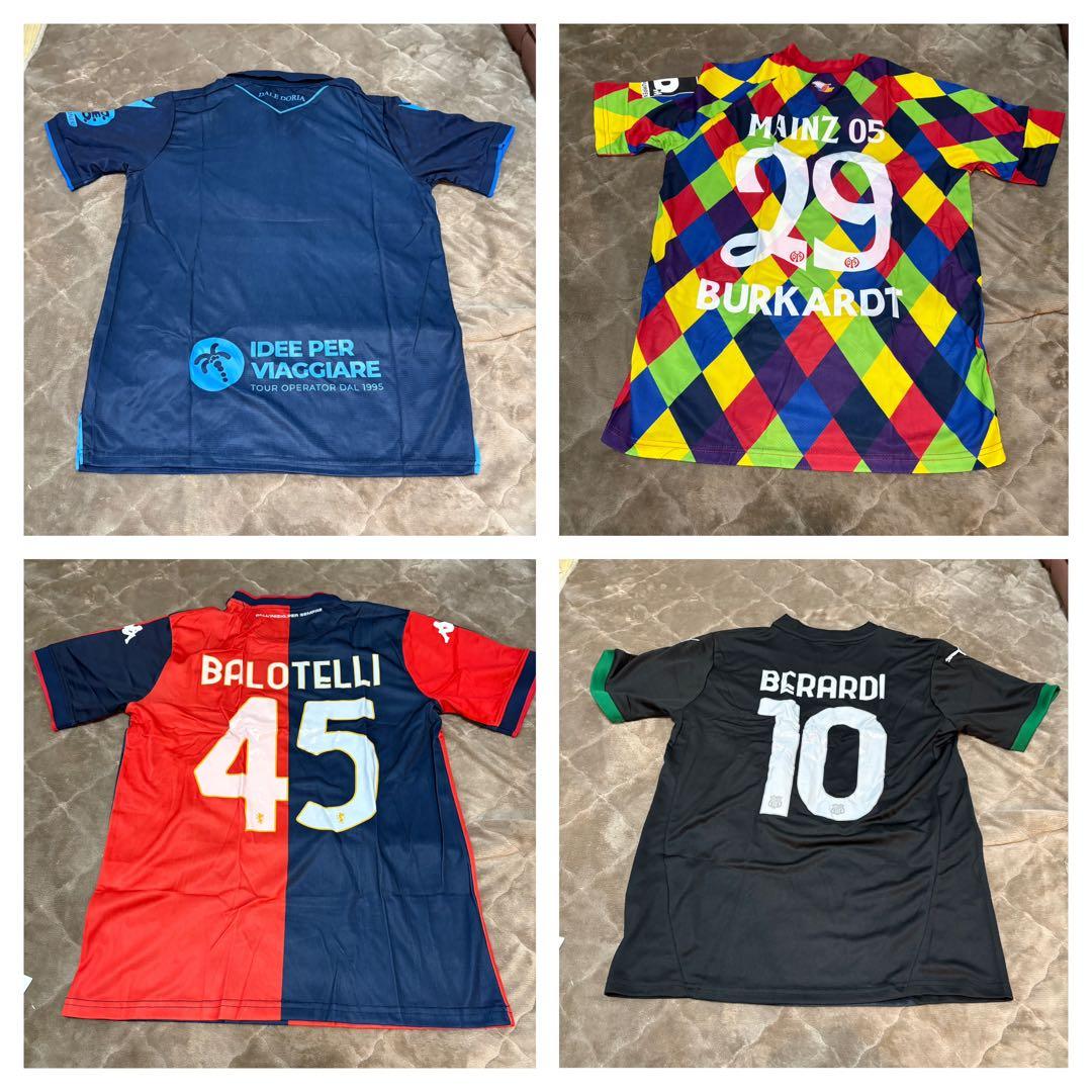 海外サッカー　ユニフォーム　セリエA ブンデス他　20枚セット+おまけ数枚