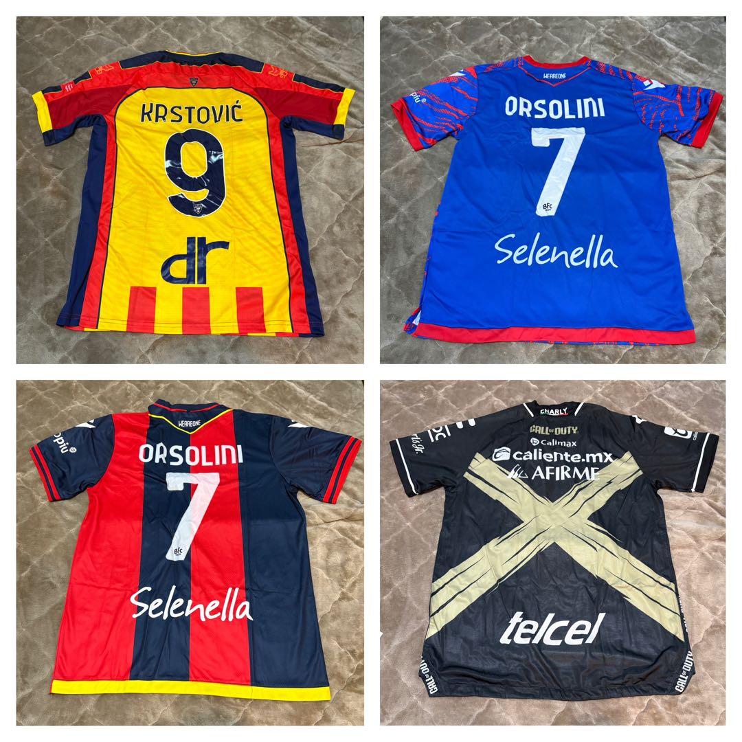 海外サッカー　ユニフォーム　セリエA ブンデス他　20枚セット+おまけ数枚