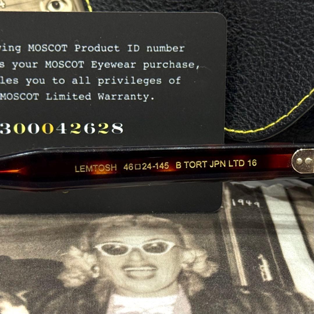 【極美品】限定完売 モスコット レムトッシュ 46 TORT 16 JPNLTD