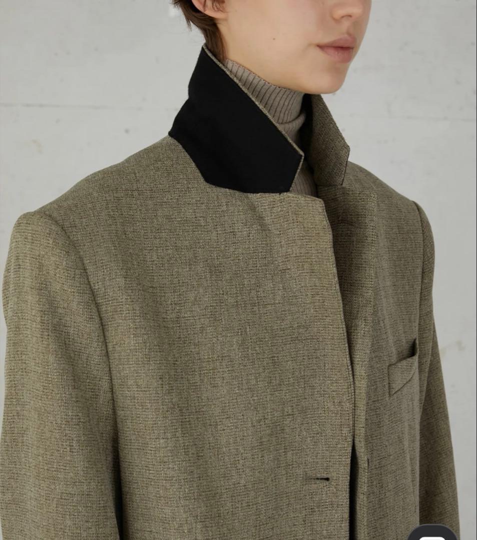 ジャケット・アウター LA PEAU DE GEM check jacket