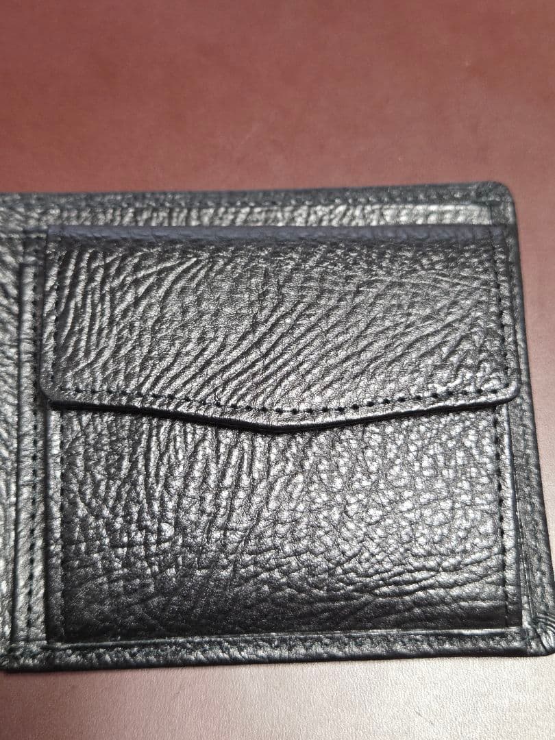 Orobianco ブラック レザー 二つ折り財布