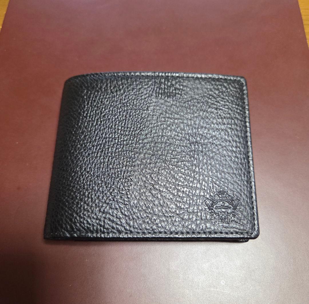 Orobianco ブラック レザー 二つ折り財布