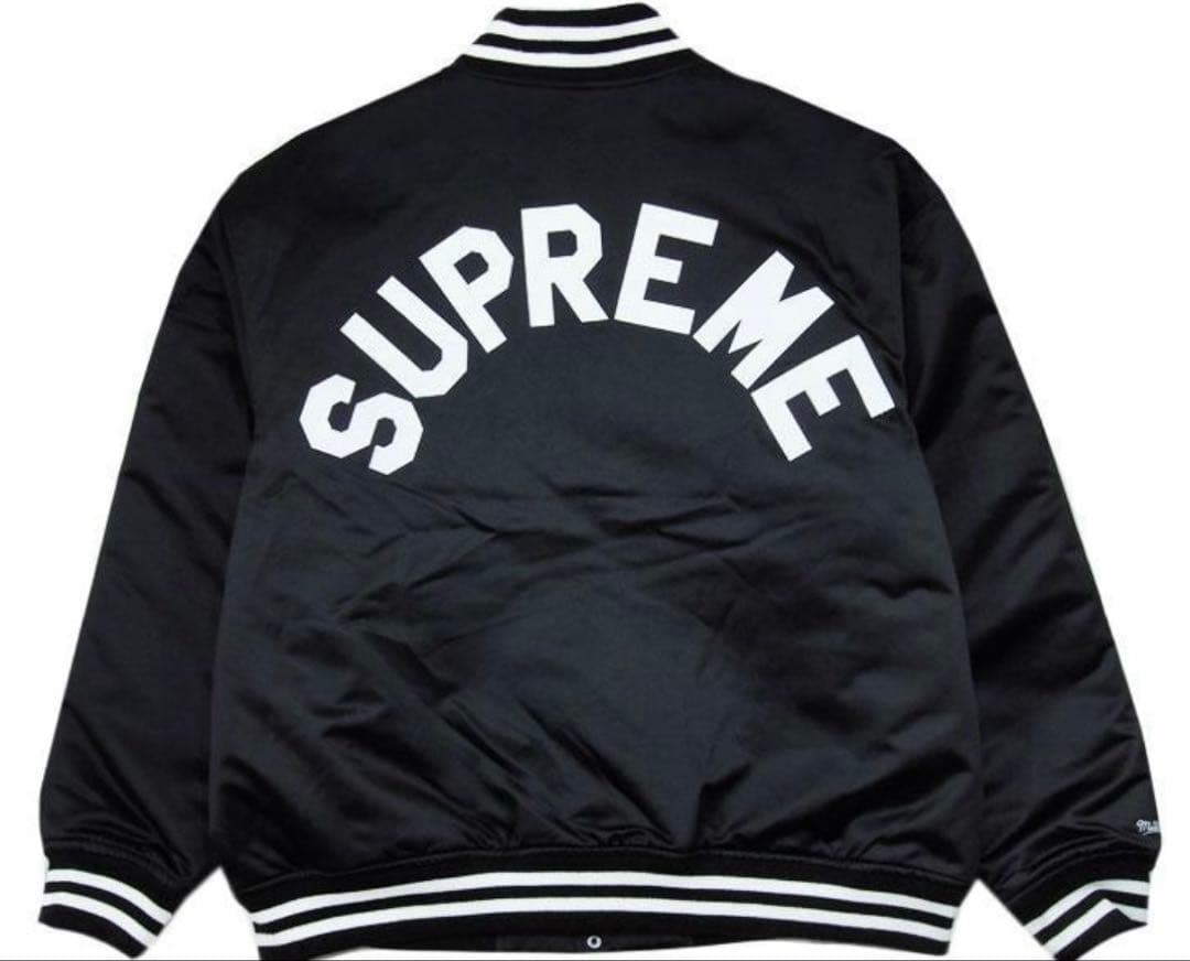 ジャケット・アウター Mitchell & Ness Satin Varsity Jacket XL