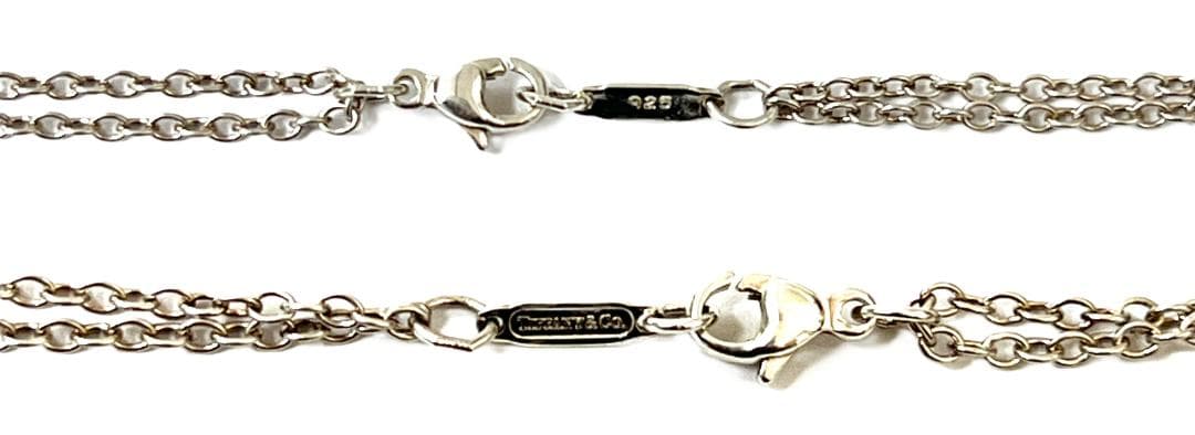 ティファニー 2連ネックレス マンインザムーン 925 中古美品！(11065)