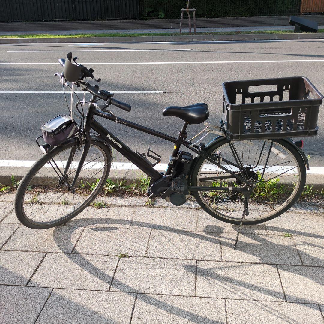 ベロスター　配達仕様電動アシスト自転車 シティタイプ 黒　バッテリー２個セット