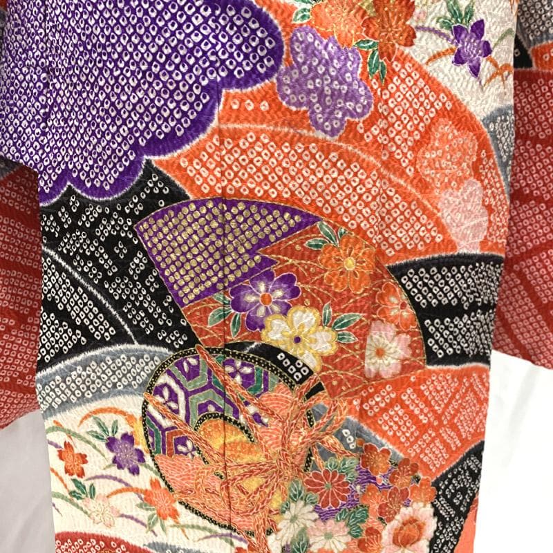 508ag32 帯揚げ、帯締め、しごき■七五三 七歳 着物&六通袋帯&長襦袢