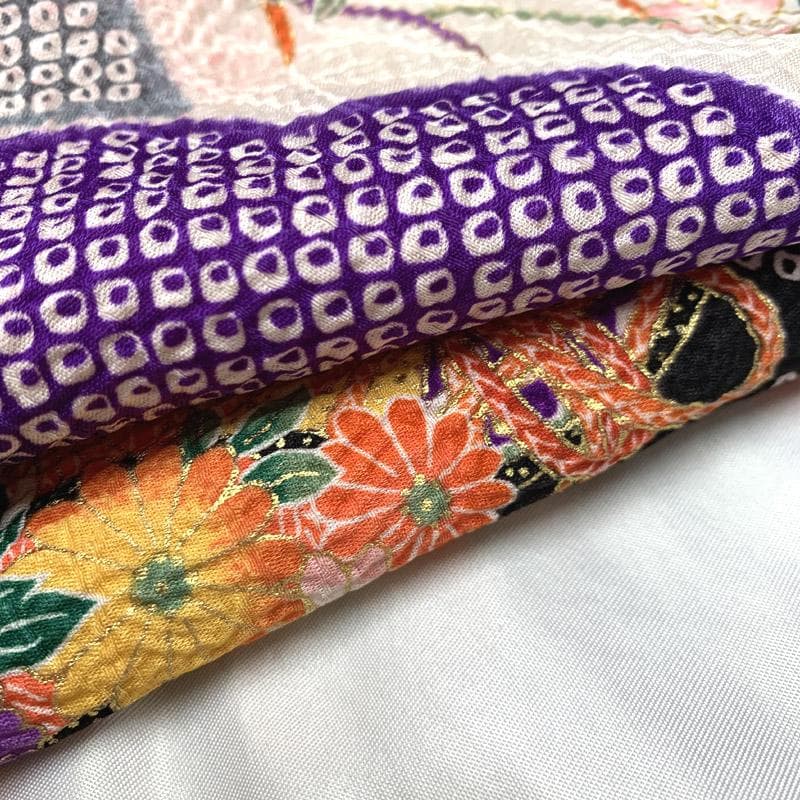 508ag32 帯揚げ、帯締め、しごき■七五三 七歳 着物&六通袋帯&長襦袢