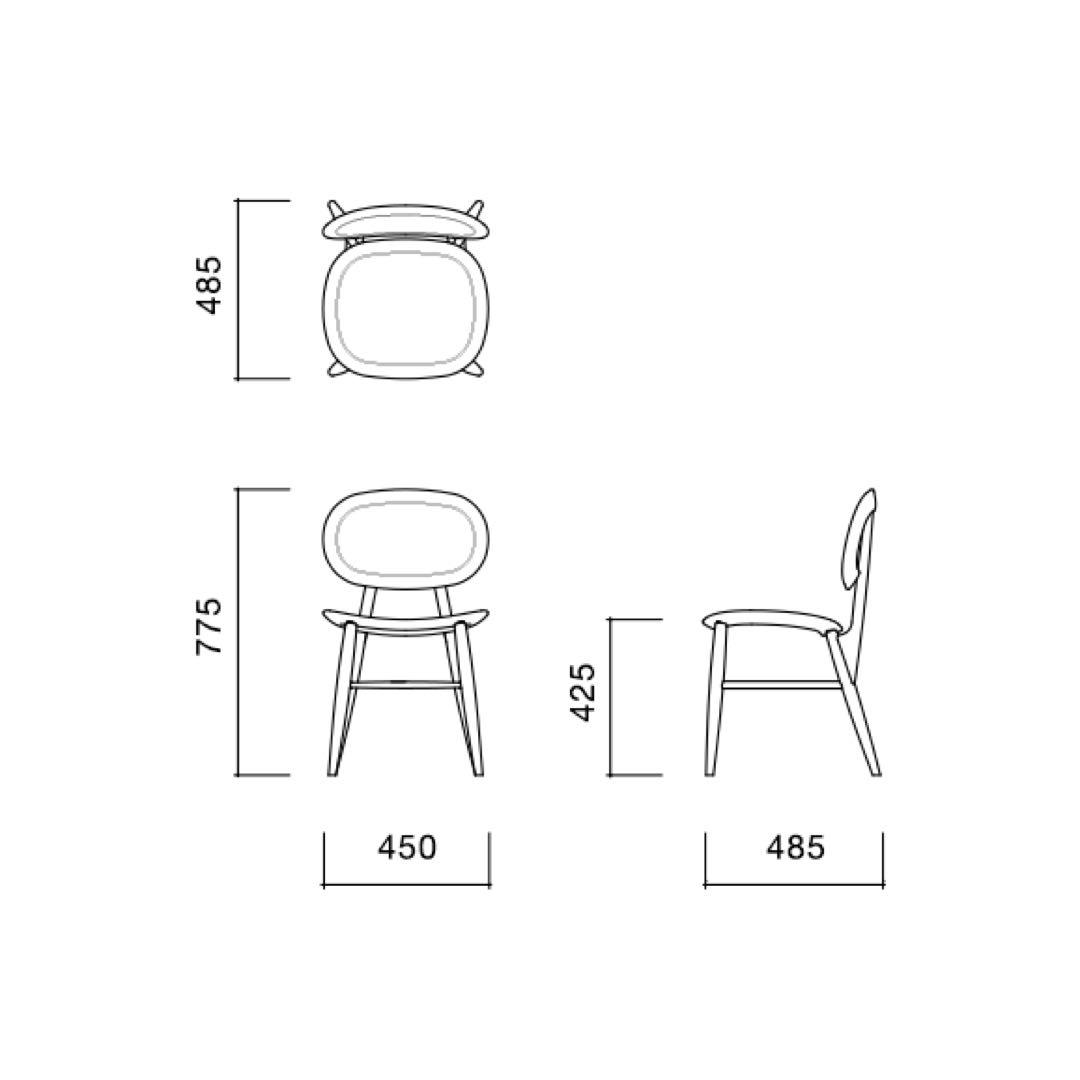 ダイニングチェア CONVENTO CHAIR Natural