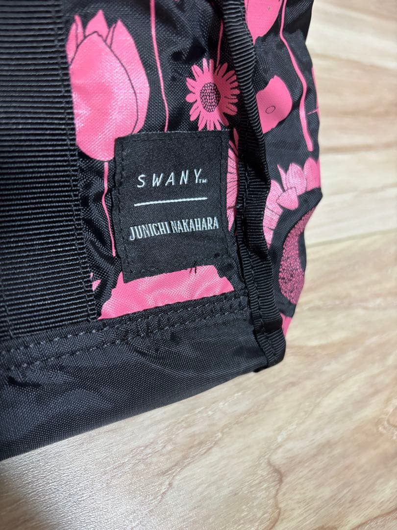 スワニー　中原淳一コラボ　キャリー　ブラック×ピンク <4輪ストッパー付>