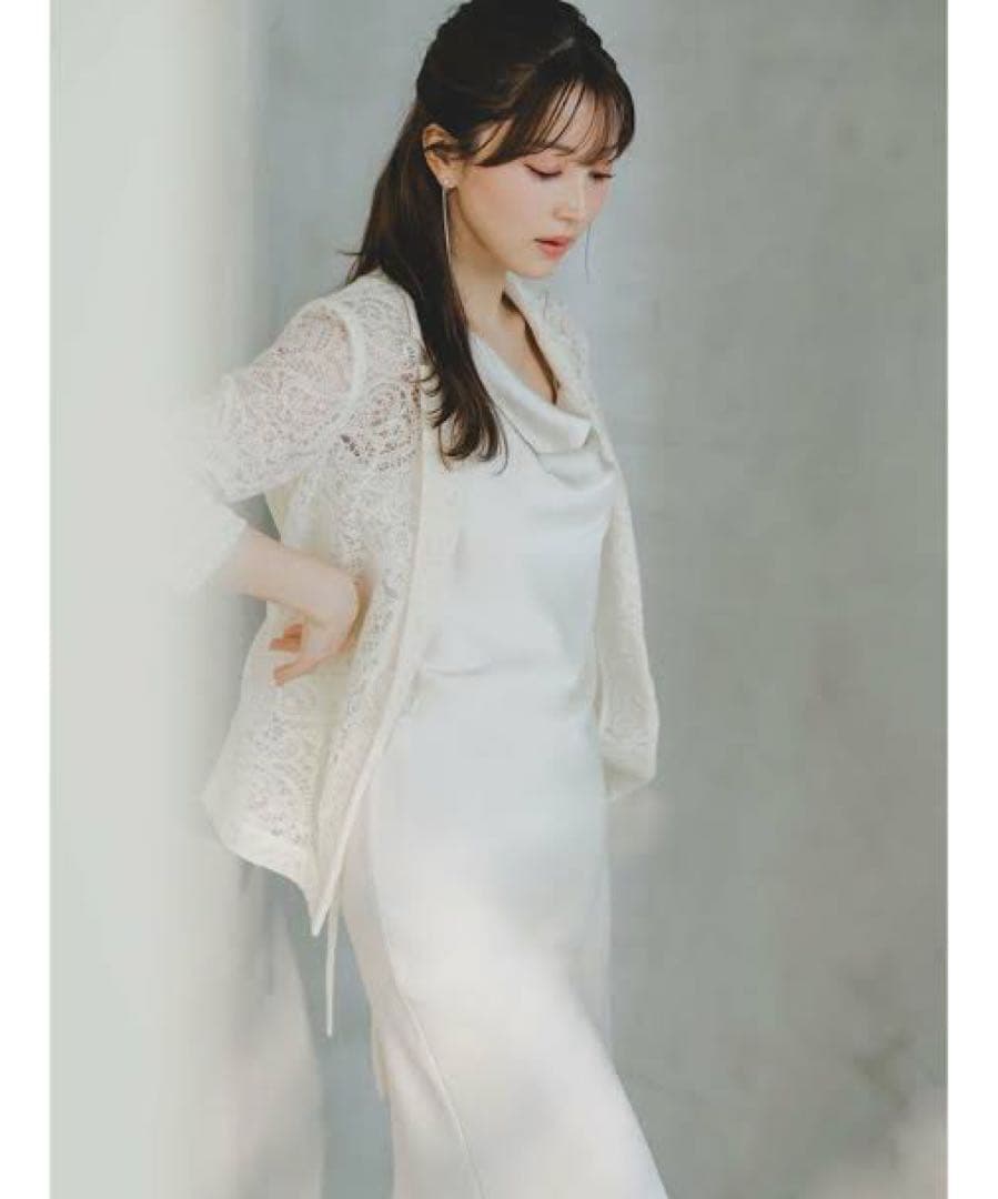 【新品】SNIDEL スナイデル レースジャケット×サテンキャミワンピset