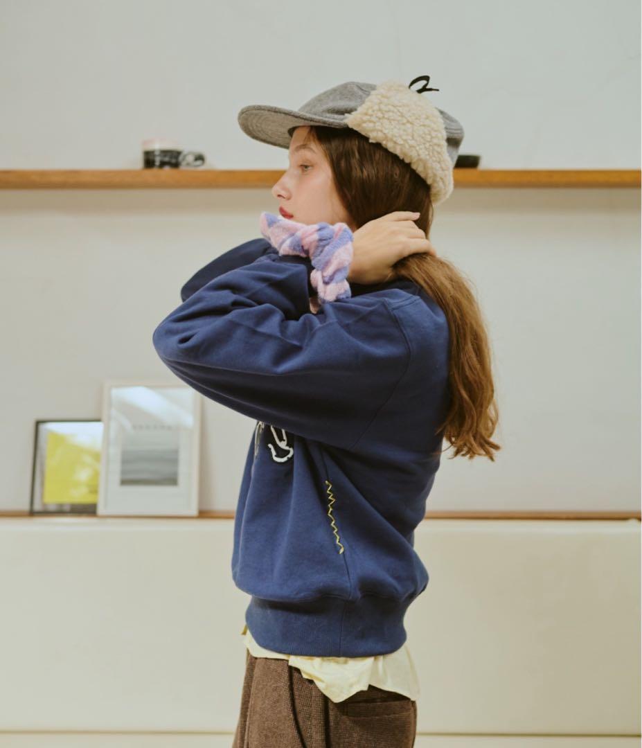 common gull products スウェット　ネイビー　ドット　M