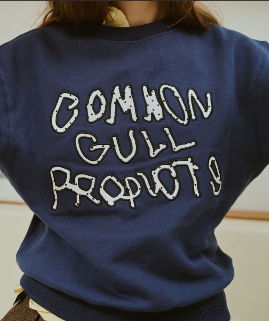 common gull products スウェット　ネイビー　ドット　M