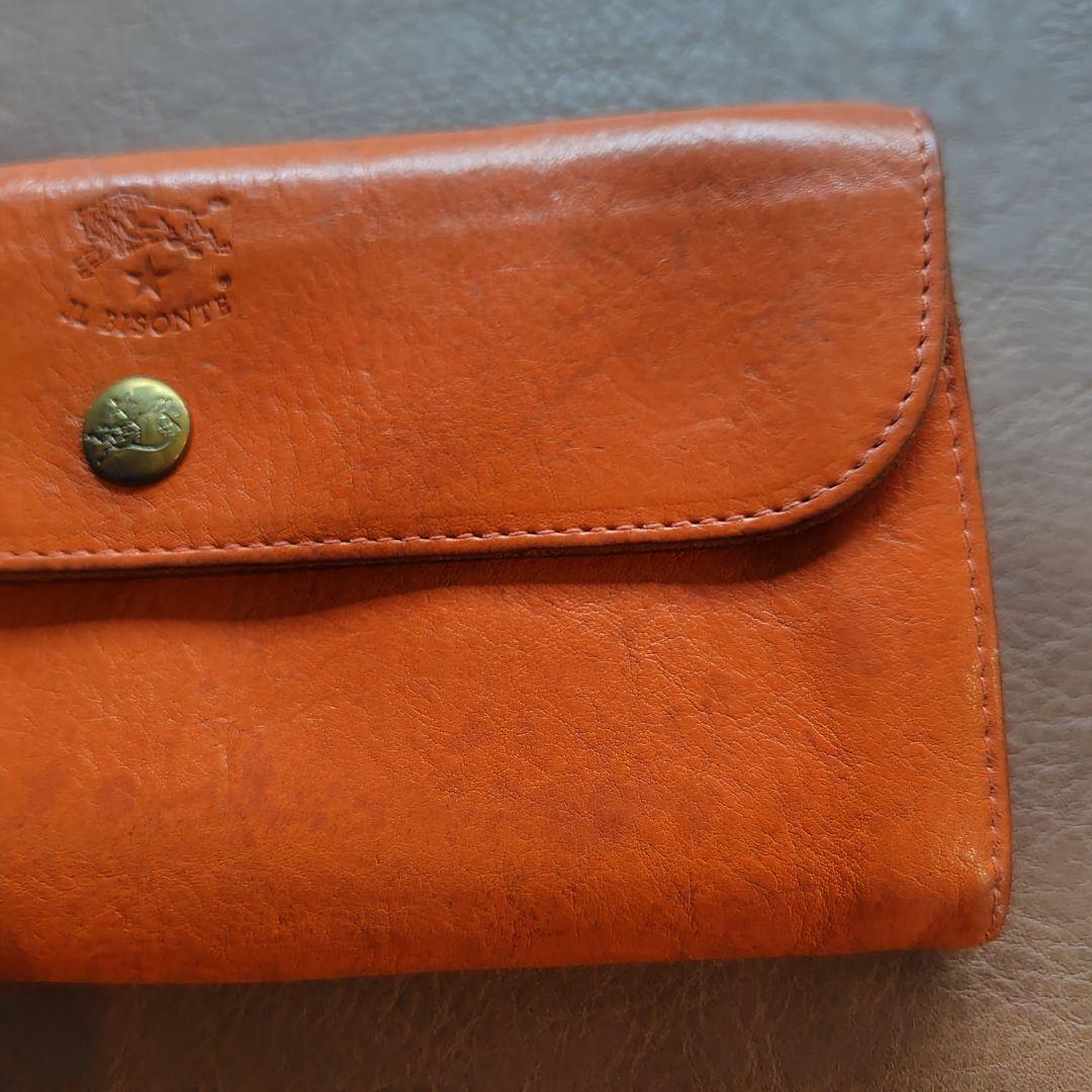 IL BISONTE 長財布 オレンジ 袋付き
