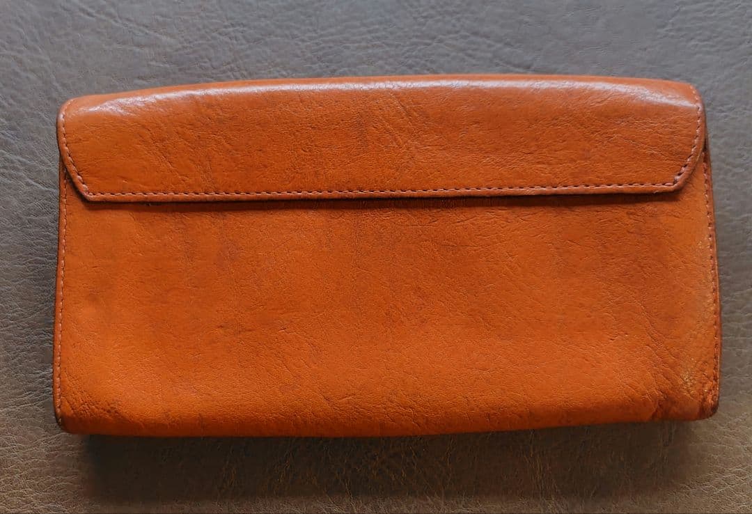 IL BISONTE 長財布 オレンジ 袋付き