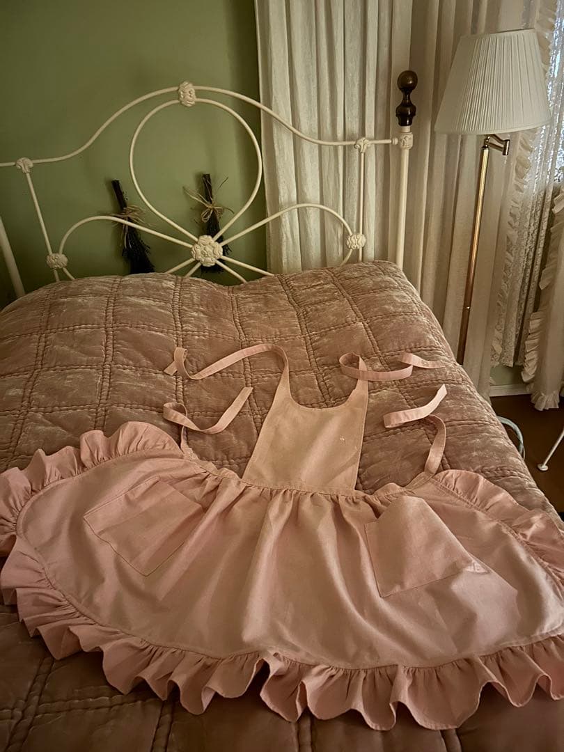 ラルフローレン　RALPH LAUREN ピンク フリル付きエプロン　新品未使用