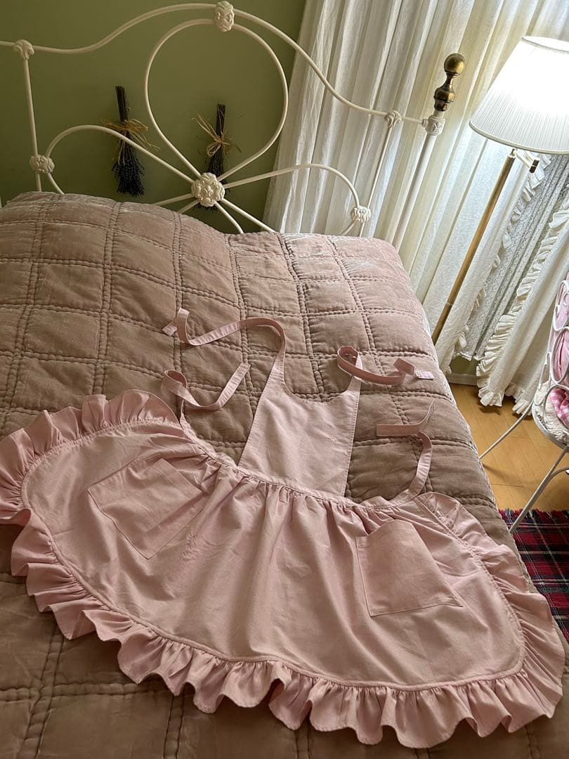 ラルフローレン　RALPH LAUREN ピンク フリル付きエプロン　新品未使用