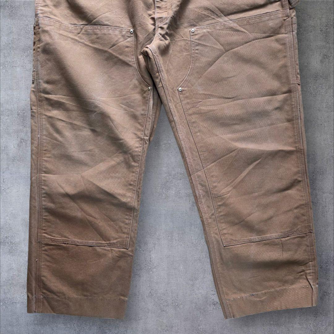古着vintage Carhartt ダブルニー ダックパンツ ブラウン w44
