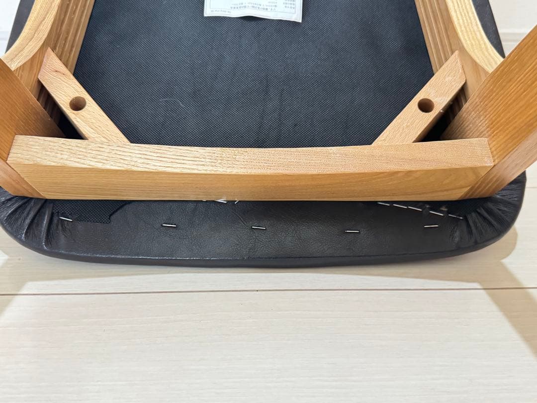 unico ダイニングチェア 黒　FIX②