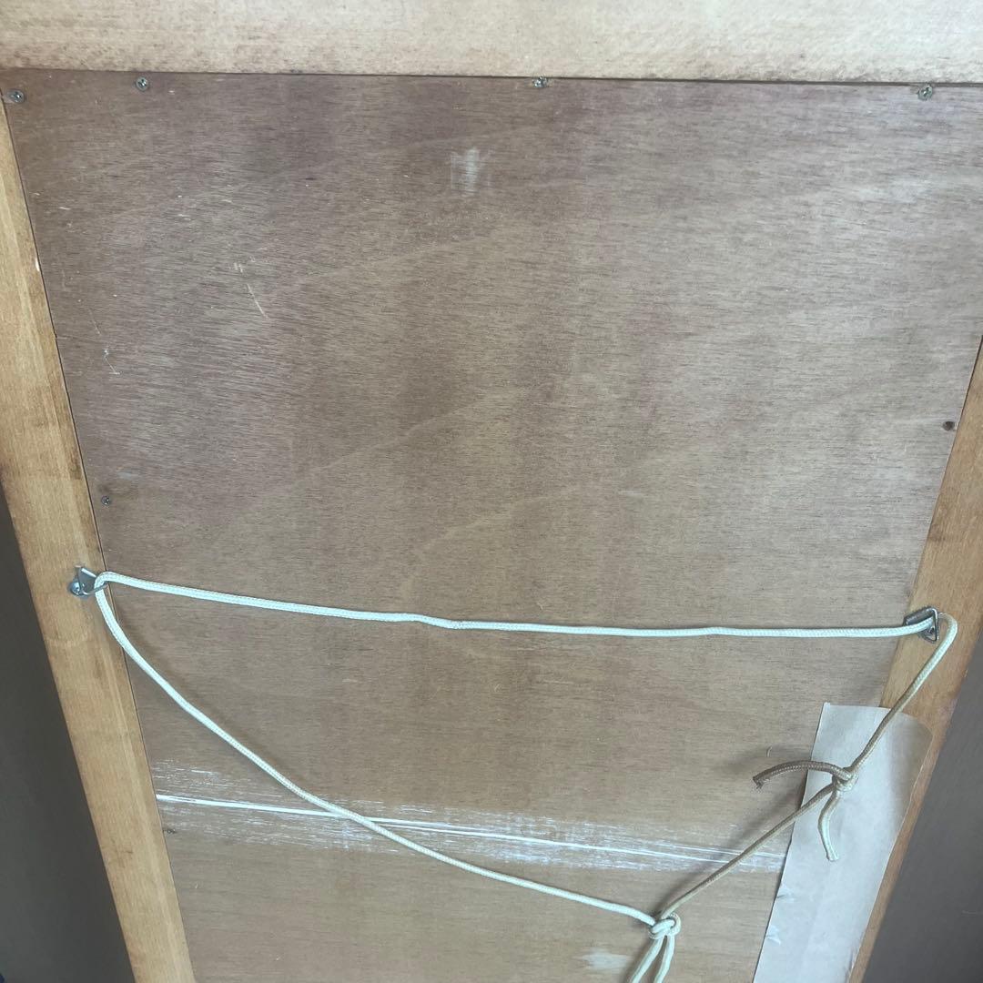 イタリア製 アンティーク調 ミラー 壁掛け 鏡 花模様 ウォールミラー