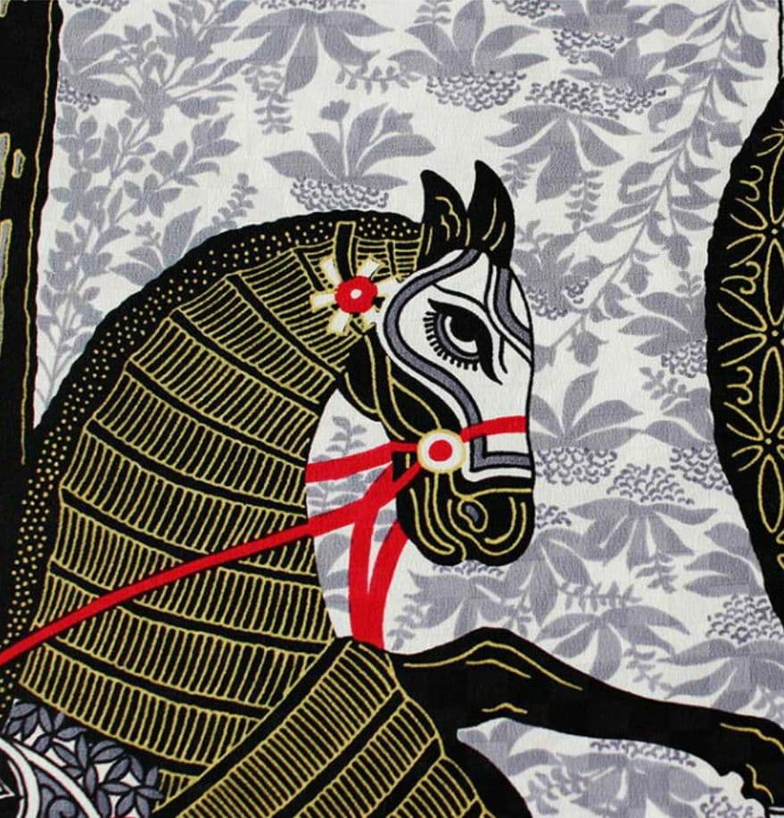 岡重　鎧馬　シルック　替え袖