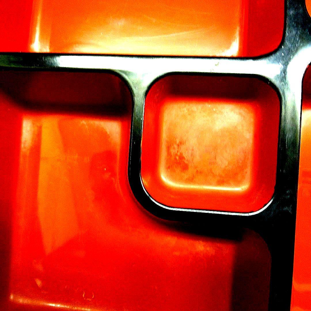 ①　8.5寸松花堂用　DX幕の内仕切　朱天黒　中古品　5個まとめ